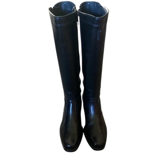 Paul Green Black Leather Riding Boots UK 3 US 5.5 - Picture 3 of 9